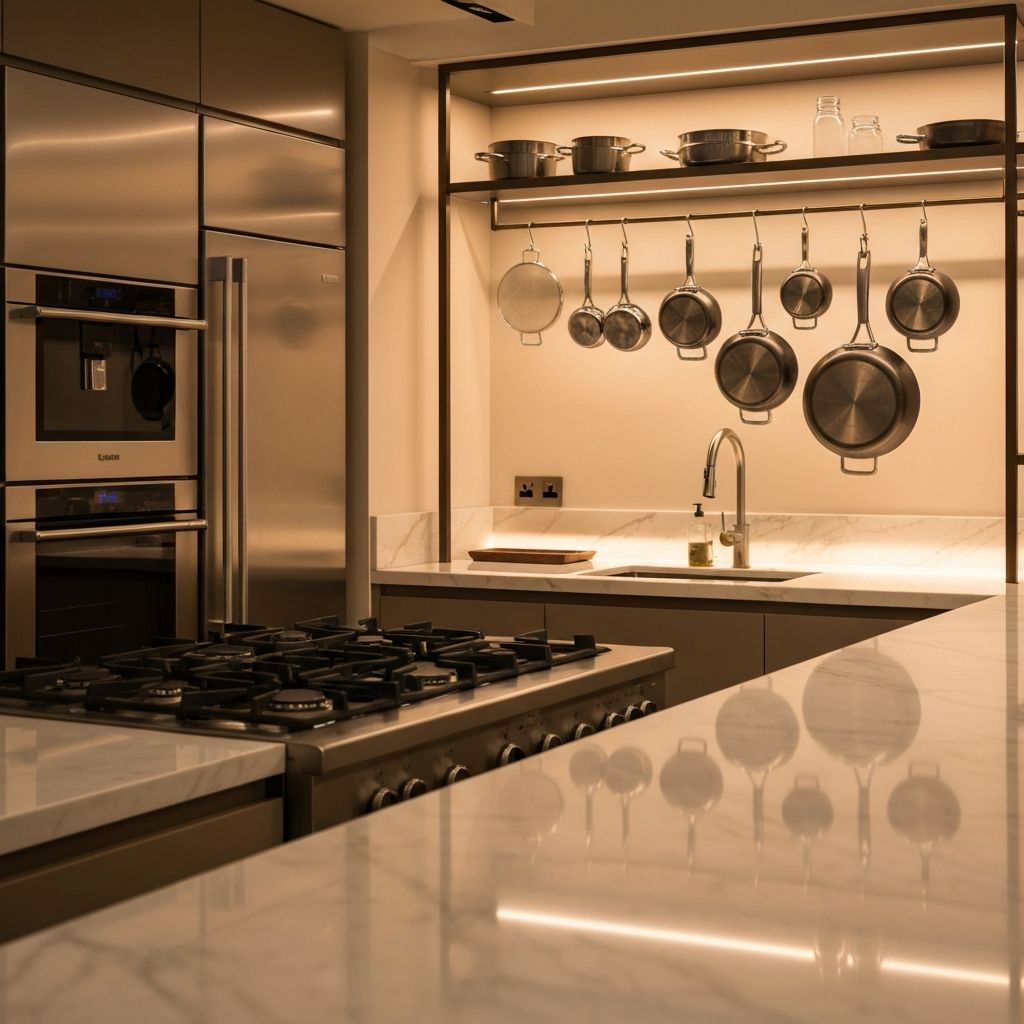 Modern kitchen with Crofton cookware